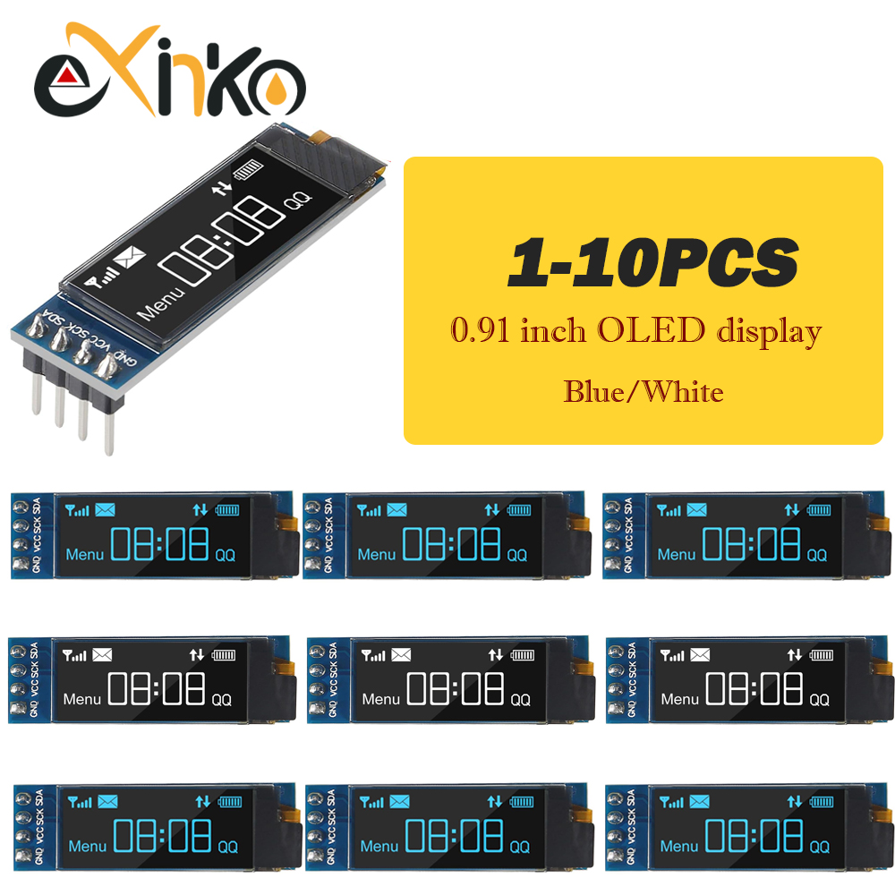 Home Automation Arduino - 1-10pcs 0.91 인치 OLED 디스플레이 모듈