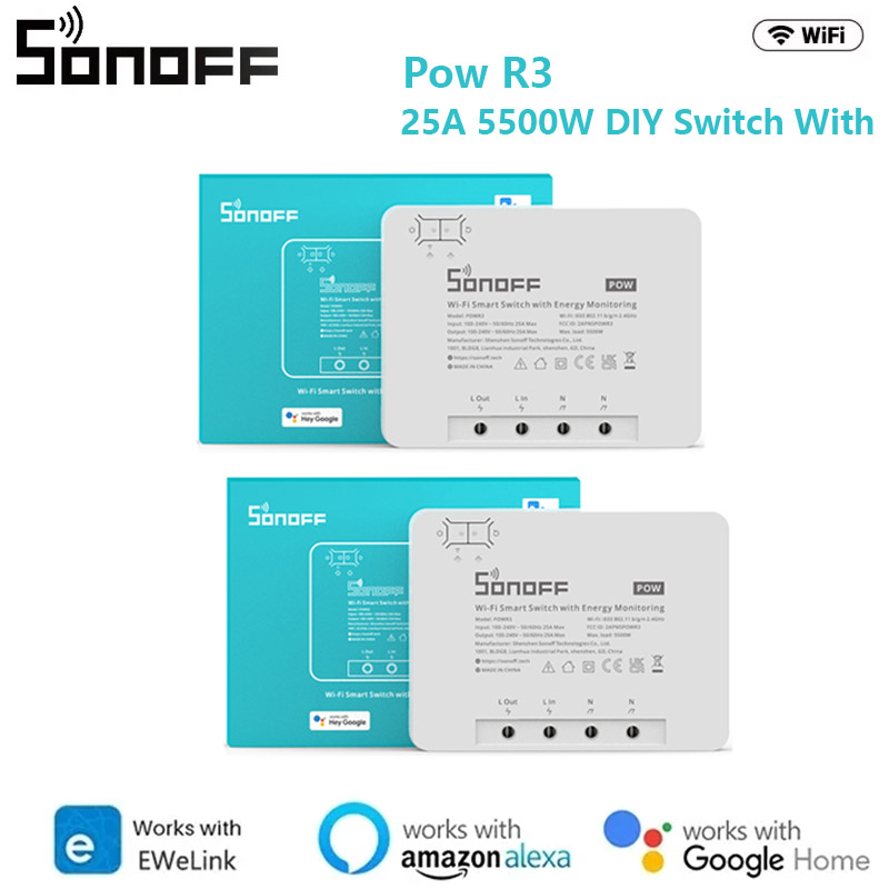 Sonoff Basic Switch - SONOFF POW POWR3/Powr316/POWR316D 16A 스마트 전력