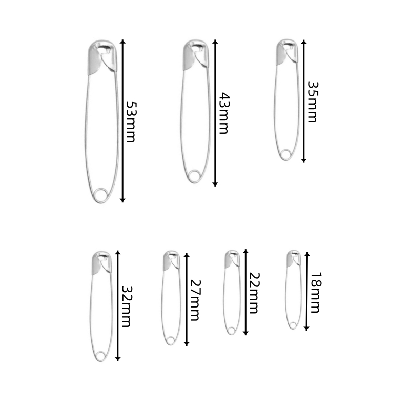100개/세트 스테인리스 스틸 안전핀 18-53mm 골 - Home Automation Diy 리뷰 및 가격