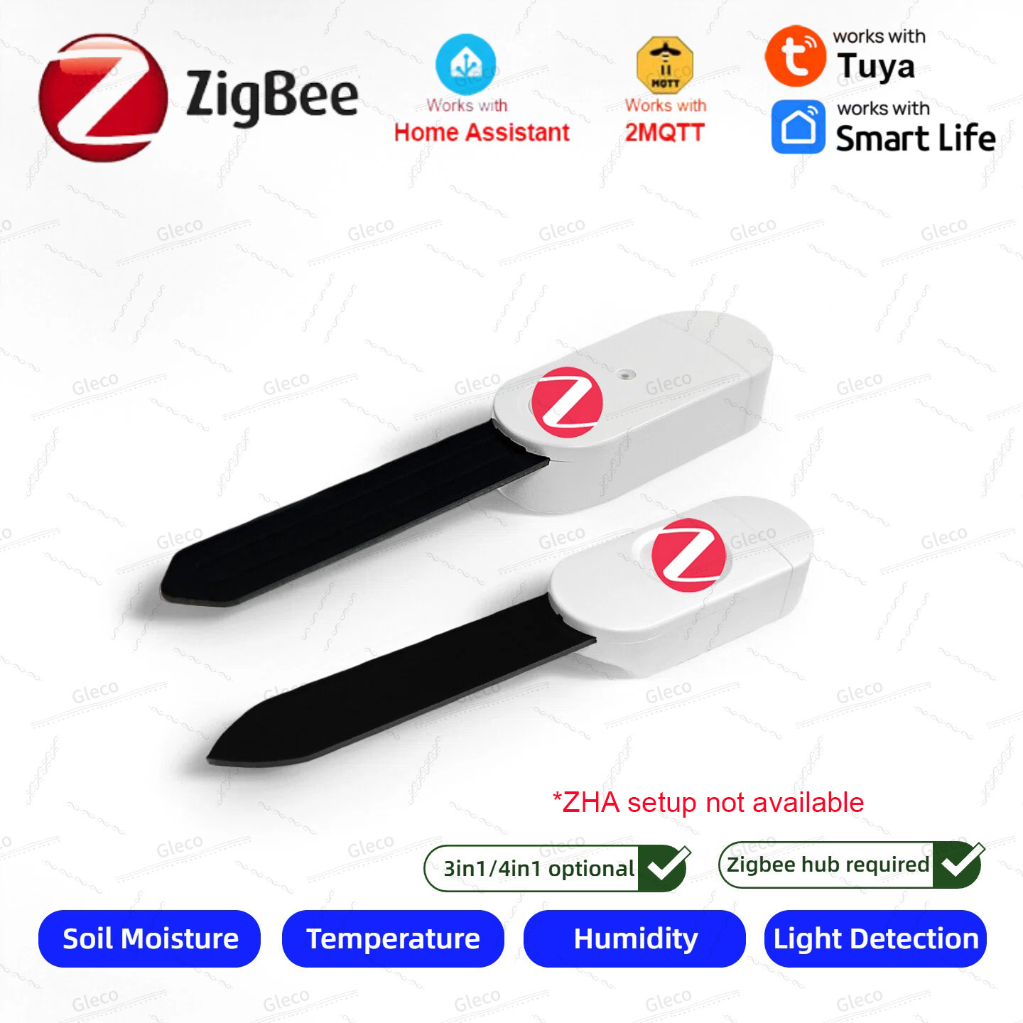 Zigbee 토양 수분 센서 미터 온도 습도 비옥도 광 - Home Automation Technology 리뷰 및 가격