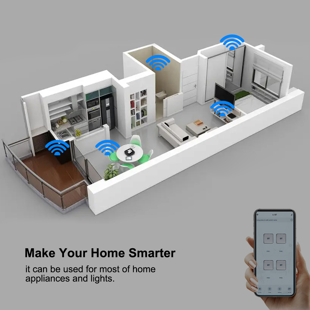 4채널 와이파이/지그비 스마트 릴레이 DIY 모듈 무선 - Home Automation Diy 리뷰 및 가격