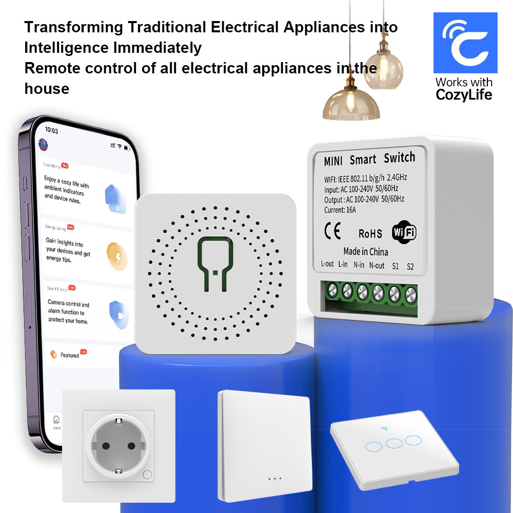 스마트 홈 WiFi 릴레이 모듈 16A 미니 스위치 무 - Diy Smart Home Automation Devices 리뷰 및 가격