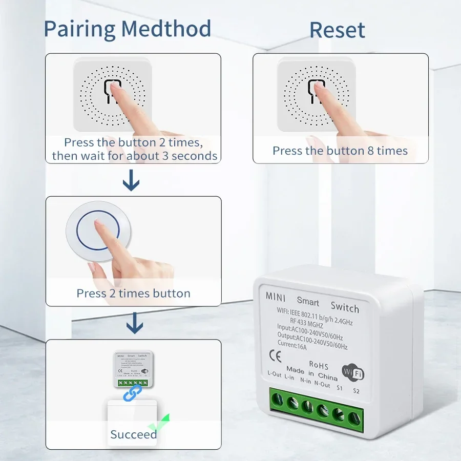 Tuya WiFi 스마트 스위치 16A RF433Mhz - Sonoff Basic Switch 리뷰 및 가격