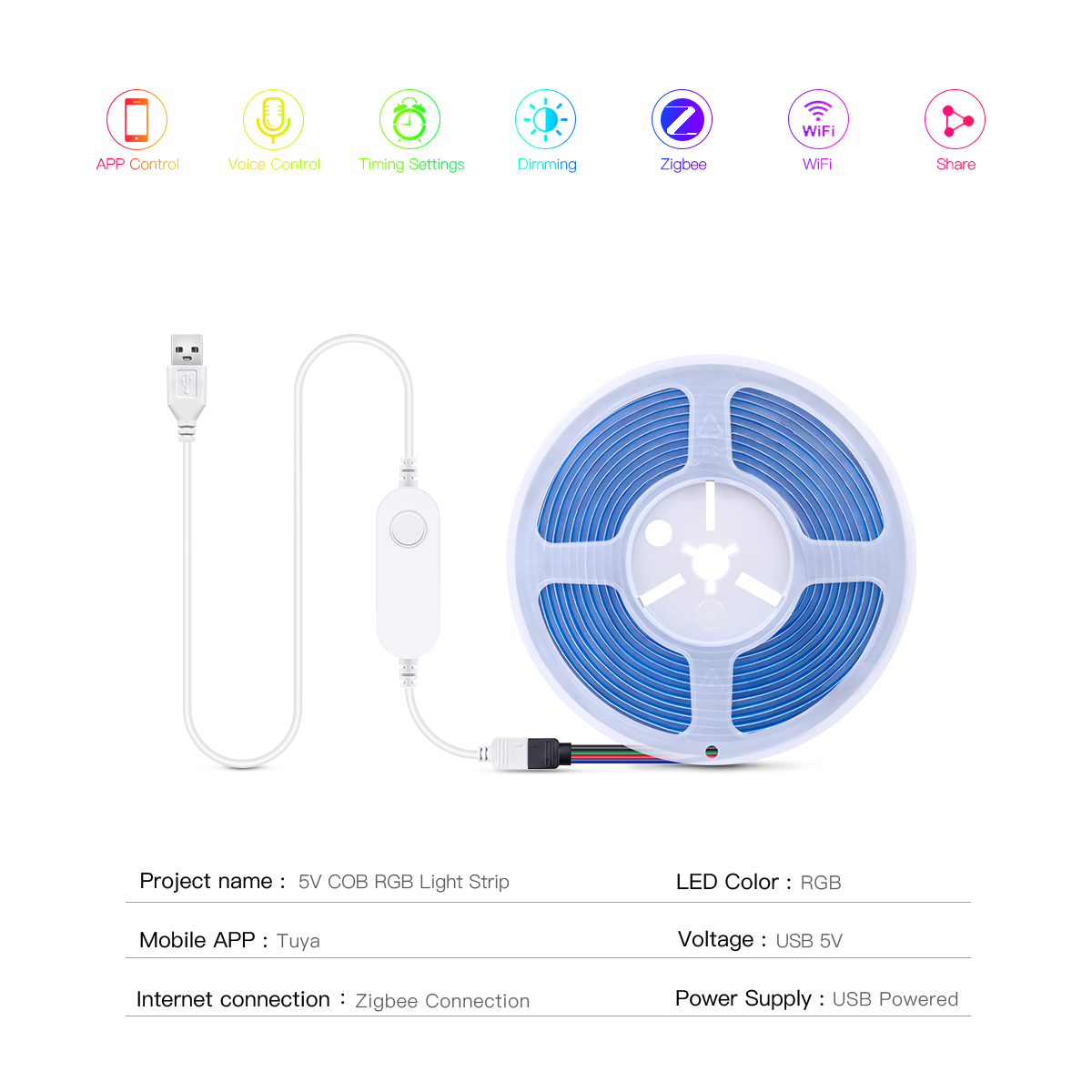 ZigBee LED 스트립 스마트 투야 COB 조명 U - Zigbee Coordinator Stick 리뷰 및 가격