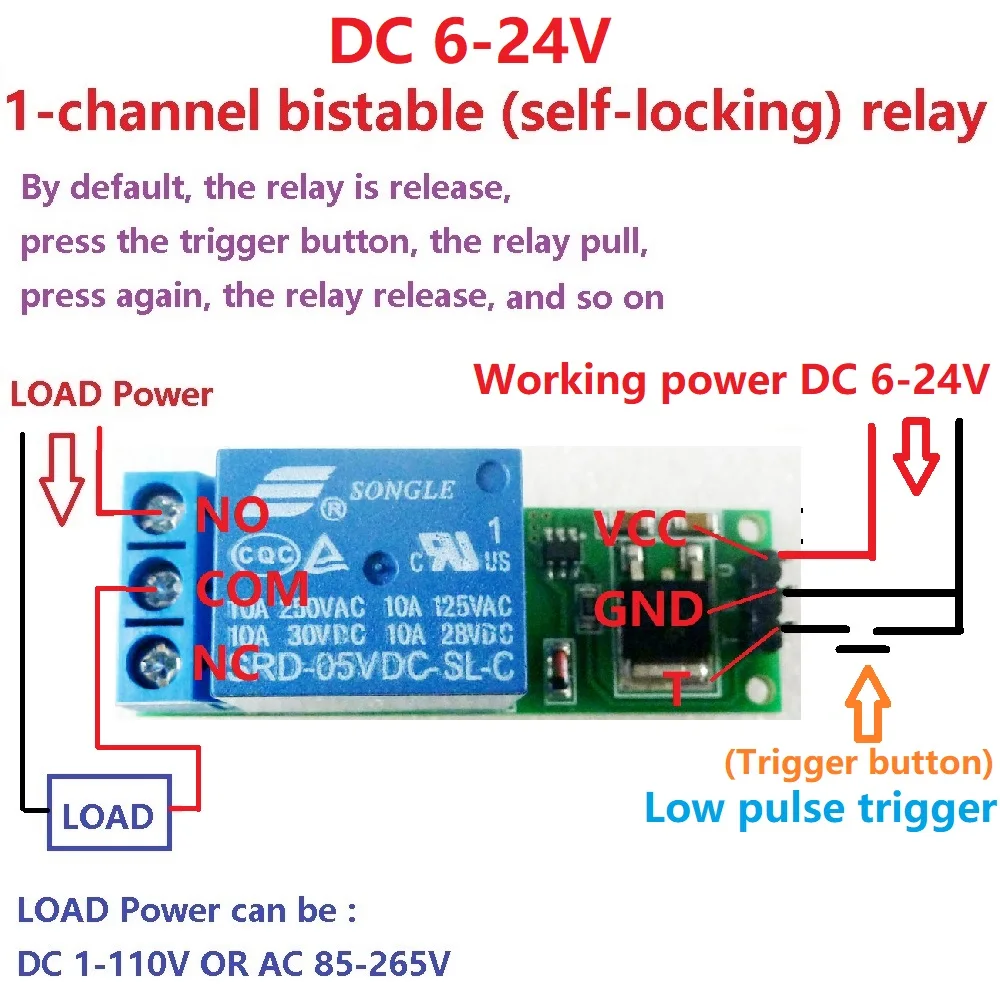 DC 6V 9V 12V 24V 플립플롭 래치 릴레이 모 - Home Automation With Arduino 리뷰 및 가격