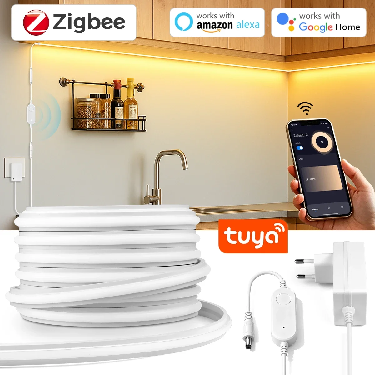 Zigbee 3.0 24V 네온 LED 스트립 라이트  - Zigbee Coordinator Stick 리뷰 및 가격