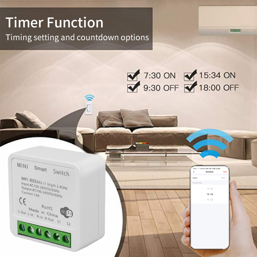 2웨이 미니 DIY 스마트 스위치 투야 와이파이 조명  - Home Automation Diy 리뷰 및 가격